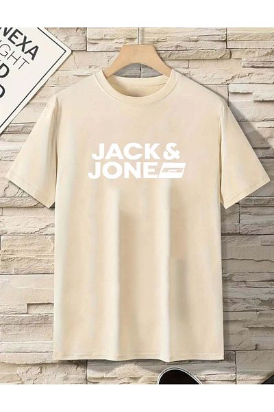 Medinenur Основна тениска с отпечатан текст Jack Jone