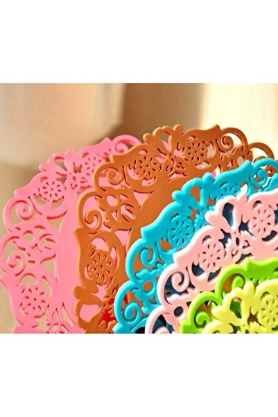 ALİNA HOME 6 lı silikon bardak altlığı