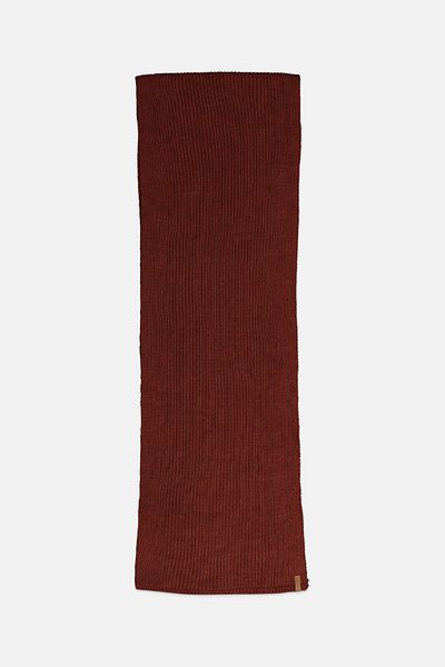 Tchibo Men Knitted Scarf, Rust