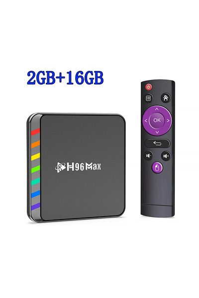 Choice صندوق تلفاز ذكي أوروبي قياسي 2 جيجابايت 16 جيجابايت يعمل بنظام أندرويد 11 S905w2 4 جيجابايت 32 جيجابايت 64 جيجابايت Av1 رباعي النواة Wifi6 4k H96 M