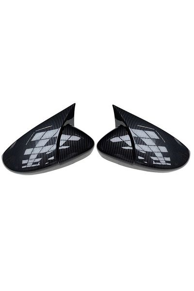 Choice 1 set Carbon pattern 2X Side Wing Mirror Cover Caps For VW JETTA MK6 Volkswagen Passat B7 Scirocco B