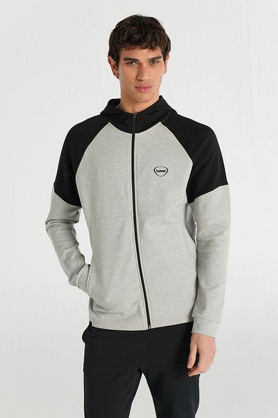 hummel Inter Zip Hoodie Black-Gray Men's Sweatshirt 921257 -2393