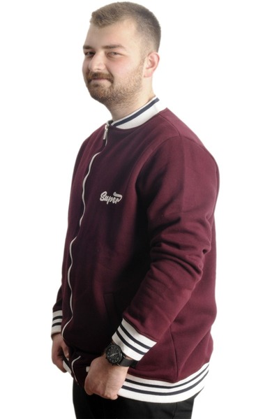 ModeXL Mode XL Великий розмір Чоловічий коледжний плащ Супер 22614 Мурдем