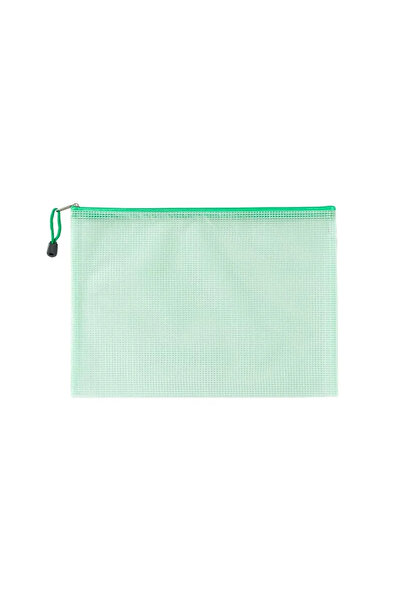 Choice A6 (12CMX16CM) أخضر 10 قطع حقيبة شبكية بسحاب مقاومة للماء حقيبة بلاستيكية متعددة الأغراض للسفر