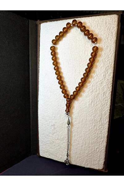 Anemore Collection قاطع مسبحة من العنبر بلون العسل T-124