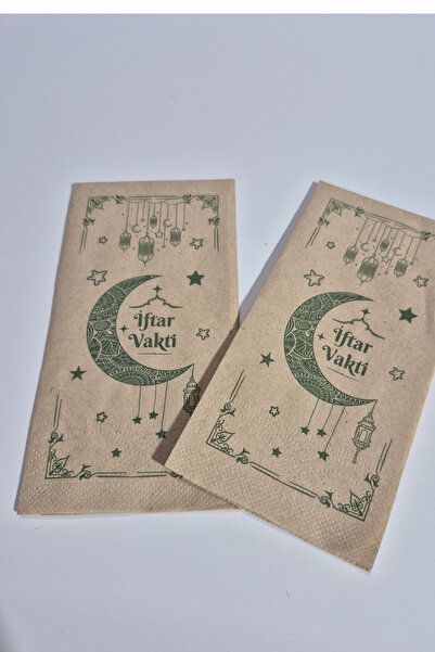 Dekals 25 Adet İftar Vakti Yazılı Fener Ay Yıldız Desenli Ramazan Temalı Kraf...