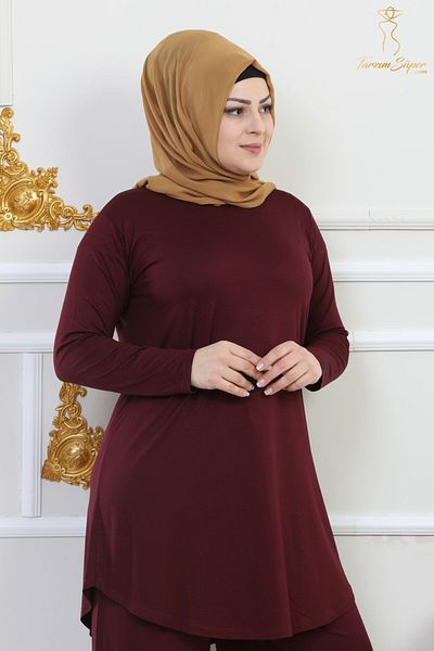 tarzımsüper New Season - Flexible and Soft Black Hijab Tunic, Comfortable Cotton Fabric Stylish Long Tunic