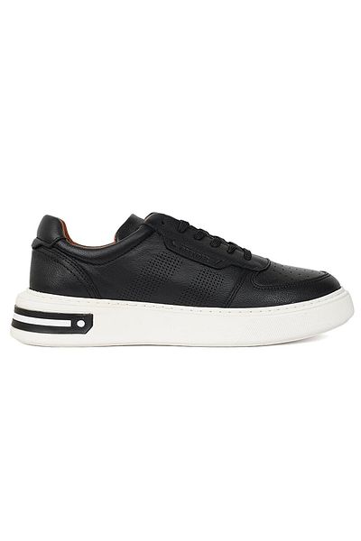 Greyder 14810 Men's Black Genuine Leather Sneaker Shoes