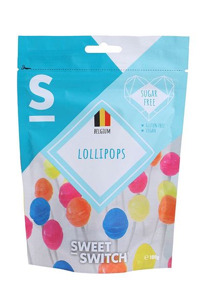 Sweet Switch Belgian Lollipops 100 Gm