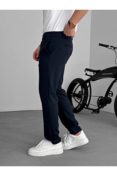 BYBASICMAN Сині брюки зі струнким кроєм KE-