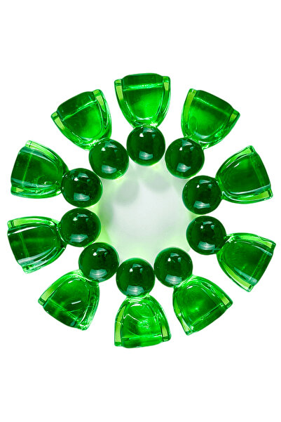 Choice1 green 10pc Pawn/ Chess 24mm Plastic Game Pieces for Board Game Access...