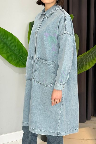 REMSA 34662 Jachetă de blugi oversize albastră