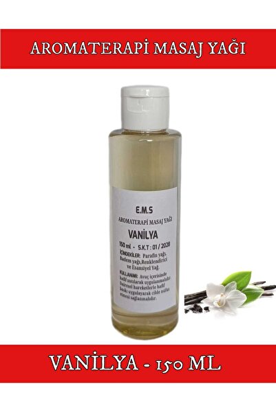 E.M.S AVM VANİLYA MASAJ YAĞI 150 ML VANİLYA ESANSI MASAJ YAĞI.