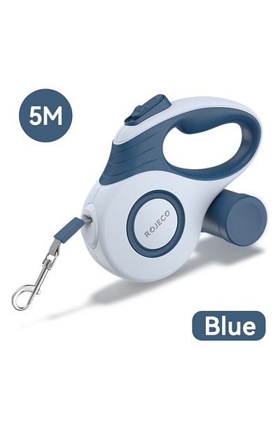Choice 3m Blue Rojeco Automatic Retractable Dog Leash 3m/5m Extendable Rope For Outdoor Travel Walking Hiki