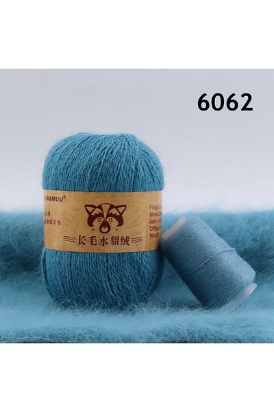 Choice 6062 50+20 جرام من غزل شعر المنك الناعم للغاية خيط كروشيه يدوي ممتاز للوشاح والسترة والقبعة