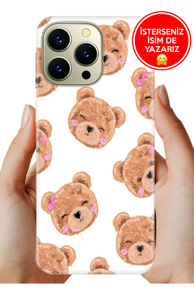 HİKİNG A43 - A48 Uyumlu Kılıf Kamera Koruma Rubber Esnek Silikon Minnoş Ayıcık