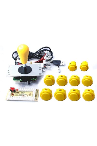 Choice جهاز ألعاب سانوا أصفر اللون، طقم تركيب ذاتي من كول، عصا تحكم ثمانية ات...