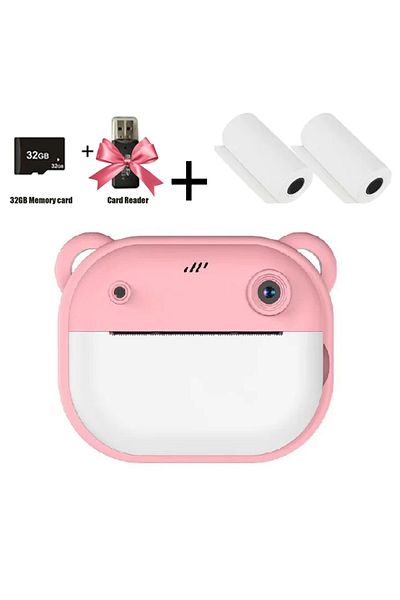 Choice Y600-Pink Children Digital Camera Instant Print for Kids Thermal Print Camera Instant Photo Printing