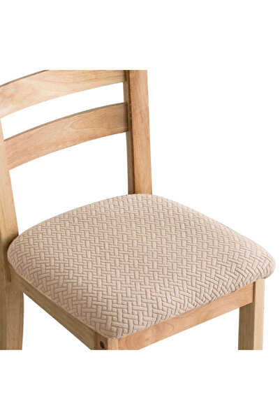 Choice أغطية مقاعد كراسي الطعام المصنوعة من قماش الجاكار المتين والمرن باللون...