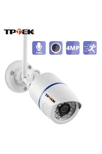 TPTEK 3.6mm Us Plug 1080p With 12v Power 4mp 1080p Ip Camera Outdoor Wifi Home Security Camera Wireless Su