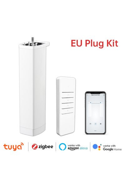 Choice محركات وجهاز تحكم عن بعد بمقبس الاتحاد الأوروبي (ZIGBEEI) محرك مصراع الستارة الكهربائية الذكي Tuya Wifi/Zigbee مع RF Re