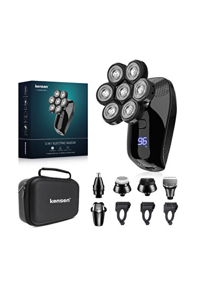 Choice ماكينة حلاقة كهربائية 5 في 1 من كينسن، رأس قاطع عائم 7D، مجموعة ماكينة...