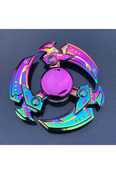 Choice 60 New Metal Rainbow Fidget Spinner Gradient Color R188 Mute Bearing EDC Hand Spinner Fingertip Gyro