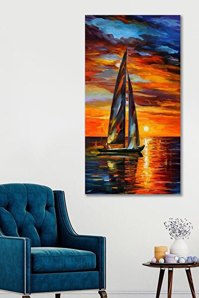 Hediyeler Kapında 60x120 Dekoratif Yelken Duvar Kanvas Tablo