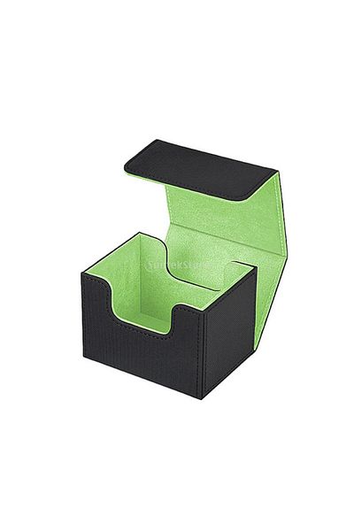 Choice green Trading Card Deck Box Storage Hobbies Protective for TCG Durable Baseball Card for 100+ Cards