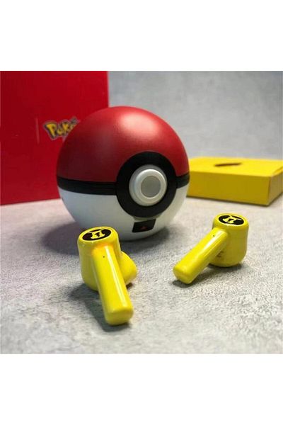 Choice with box pikachu Pokemon Pikachu Earphones 5.0 Wireless Bluetooth Sport Noise Reduction Headphones T