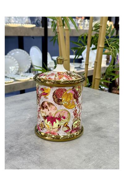 ACAR Dream Seri Lüx Hndl Porselen Büyük Kavanoz 14 Cm