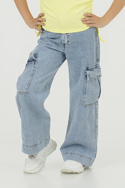 DMB BOYS & GIRLS κοριτσίστικο βαμβακερό ρυθμιζόμενο τζιν cargo