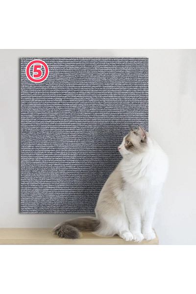 Choice 30x60CM Light Gray Trimmable Self-Adhesive Carpet Cats Scratch Board Wall Anti Cat Scratch Sofa Diy