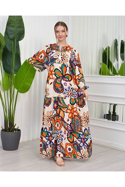 CİXAPLE Rochie din viscoză cu șnur