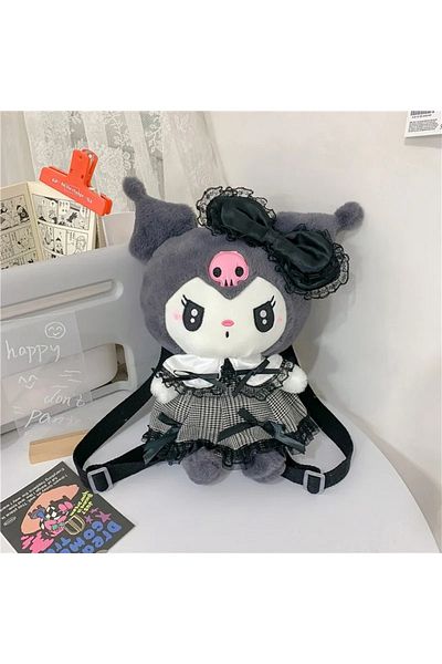 Choice C Kawaii Sanrio Bag Kuromi Plush Backpack Lolita Style Plushies Stuffed Animal Doll Toys My Melody .