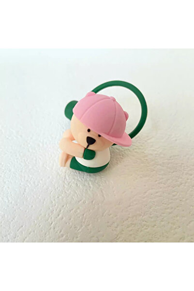 Choice 02 1 قطعة من أغطية القش السيليكونية اللطيفة على شكل دب كرتوني وسدادة غ...