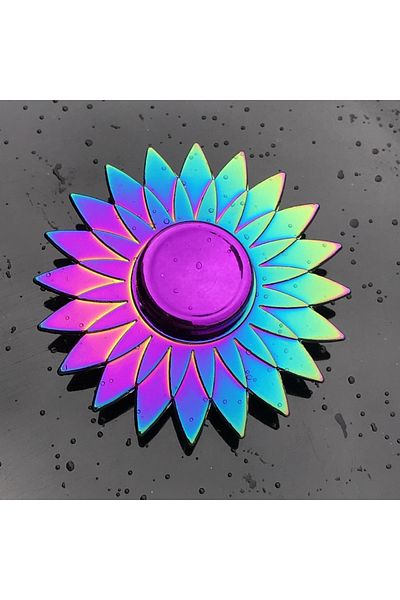 Choice Q12 New Metal Rainbow Fidget Spinner Gradient Color R188 Mute Bearing EDC Hand Spinner Fingertip Gyr