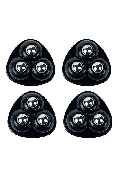 Choice 4pcs Black 4pcs/Set Self-Adhesive Rollers For Furniture Universal Pulley Rotating Wheels Swivel Cast