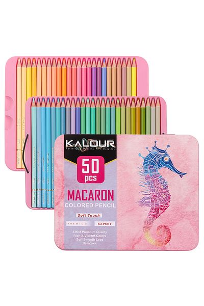 Choice 50 Macaron KALOUR 50/72/180/240/300 Pcs Oil Colored Pencils Set Professional Drawing Color Pencil Fo