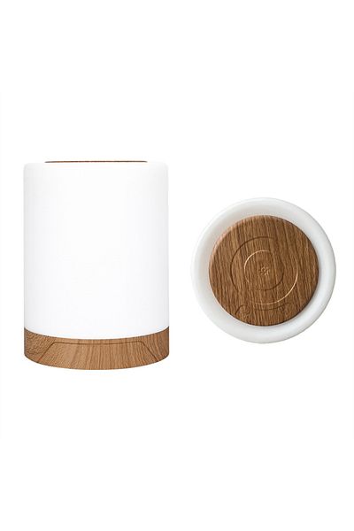 SHENZHITECH EWL15 White Smart LED Night Light, Portable Touch Control Table Lamp, USB Rechargeable RGB Changing