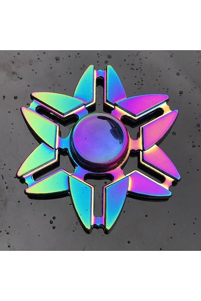 Choice 12 New Metal Rainbow Fidget Spinner Gradient Color R188 Mute Bearing EDC Hand Spinner Fingertip Gyro
