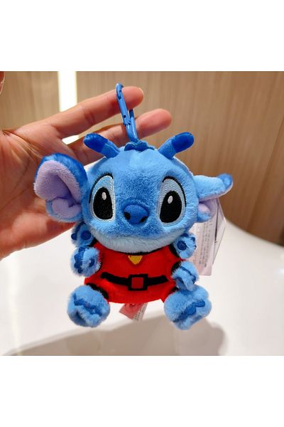 Disney HWJD3297-12cm Original Disney Toy Story Stitch Kawaii Winnie Lotso Plush Doll Cartoon Stuffed Anime