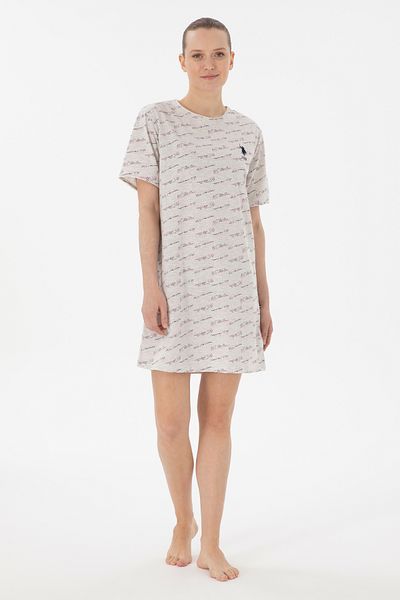 U.S. Polo Assn. Women's Ecru Nightgown 50312839 -Vr019