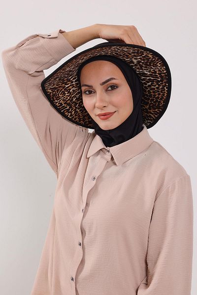 Aisha's Design قبعة نينجا بونيه عمامة مع قبعة منقوشة قابلة للإزالة، s-6d