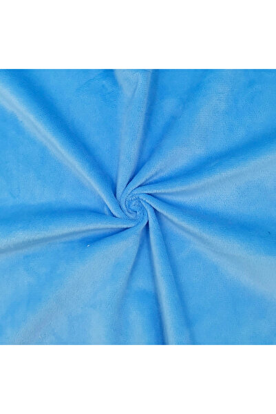 Choice 75 × 45 سم (29 × 17 بوصة) قماش مخملي قصير بلون سادة مقاس كبير أزرق فائ...