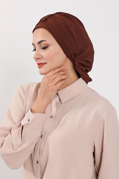 Aisha's Design عمامة جاهزة مع قماش Aerobin - Ht-90