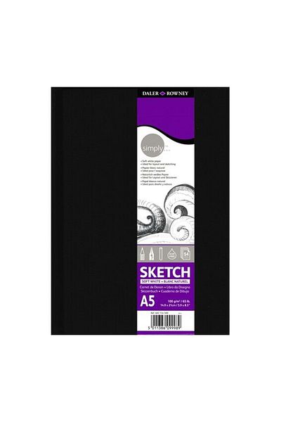 Daler Rowney Simply Sketch Book Sketchbook 100 g A5 54 Sheets