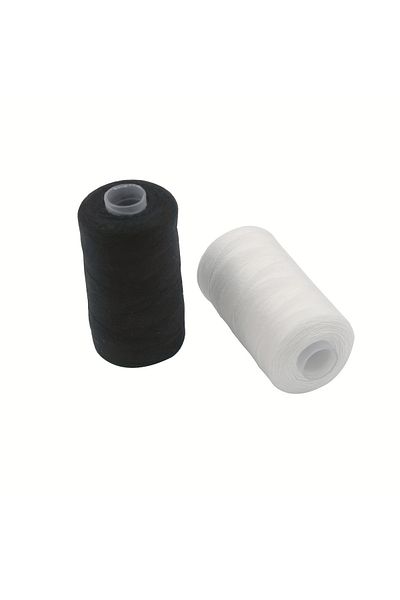 Choice blend 2pcs 500M Sewing Thread Polyester Thread Set Strong And Durable Black White Sewing Threads For