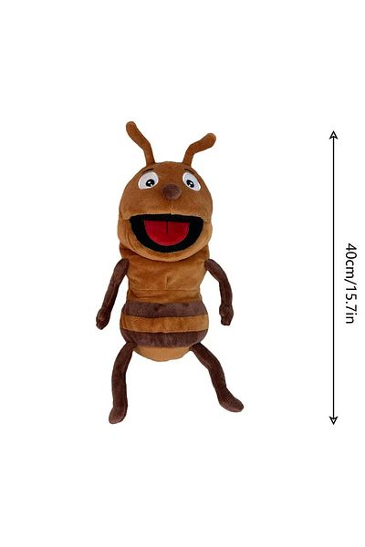 Choice about 30cm Ant Hand Puppets Kids Toys Plush Insects Animal Caterpillar Ladybug Hand Puppets Doll Fam