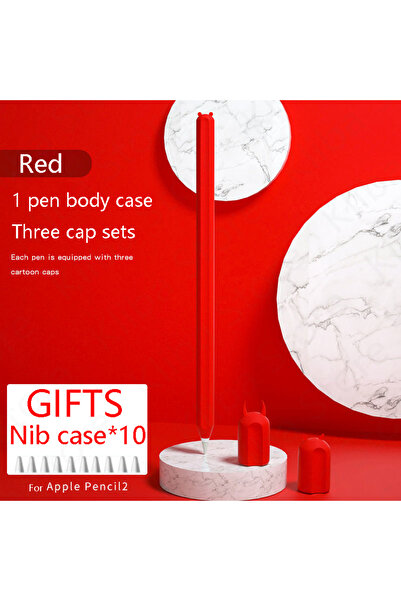 Choice قلم رصاص أحمر، غطاء حماية لقلم اللمس لجهاز iPad اللوحي، قلم لمس، غلاف ...